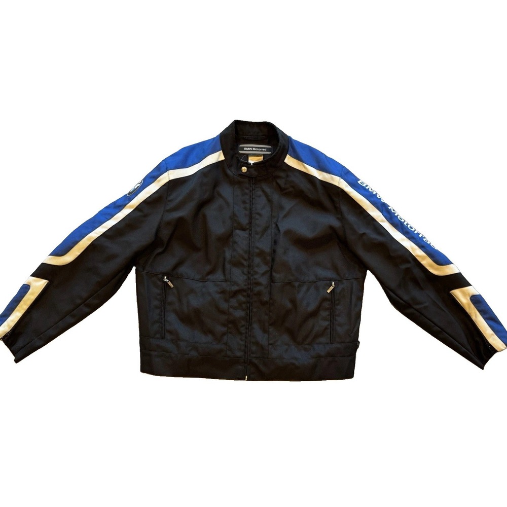 BMW Motorrad Club Jacket XXL Motorcycle Riding Black Blue Textile Coat